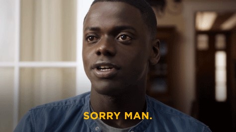 Do not say sorry when you have not done anything wrong