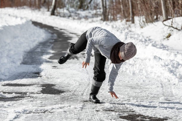 Sliding on icy streets